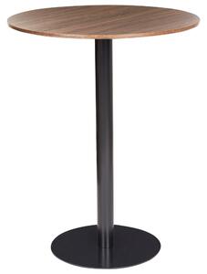 Barový stůl MORELLA Černá/Tmavě hnědá 80 cm 80 cm