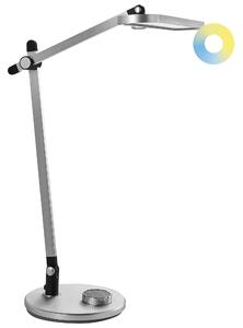 LED stolní lampa HYDRUS se stmívačem Stříbrná