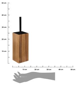 WC kartáč Wood, dřevo/s černými prvky