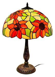 Brilagi - Tiffany vitrážová stolní lampa SUNFLOWER 2xE27/60W/230V