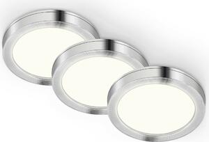 BRILONER TELEFUNKEN 3ks sada skříňkové svítidlo, pr. 6 cm, 1,8 W, 170 lm, hliník TF 205009TF