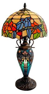 Brilagi - Tiffany vitrážová stolní lampa JUNGLE 1xE27/60W/230V + 1xE14/40W