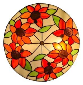 Brilagi - Tiffany vitrážové stropní svítidlo SUNFLOWER 3xE27/60W/230V pr. 40 cm