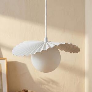 Závěsné svítidlo FLORA 6 – bílé, opálové sklo, 6× G9, šířka 77 cm