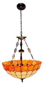 Brilagi - Tiffany vitrážový lustr na řetězu SIENNA 3xE27/60W/230V pr. 50 cm