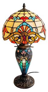 Brilagi - Tiffany vitrážová stolní lampa MIRABELLA 1xE27/60W/230V + 1xE14/40W