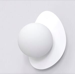 Nástěnné svítidlo OVO K1 – celobílé, sklo, 1× G9, šířka 15 cm