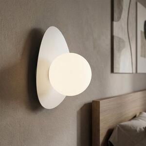 Nástěnné svítidlo OVO K1 – celobílé, sklo, 1× G9, šířka 15 cm