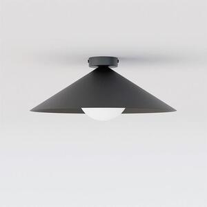 Stropní svítidlo MONO 1M – černé, opálové sklo, 1× E14, šířka 40 cm