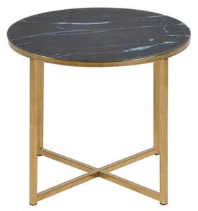 Alisma příruční stolek černý Ø50 cm