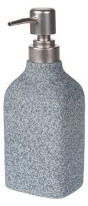 Dávkovač mýdla Stone, šedá/s prvky v barvě nerez, 260 ml