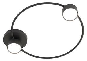 Stropní svítidlo LUCIO 2 – černé, 2× GX53, šířka 48 cm