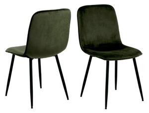 Delmy jídelní židle zelená/černá