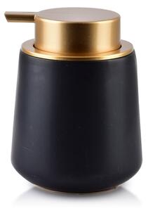 Mondex Dávkovač mýdla Damien, černá/se zlatými prvky, 300 ml