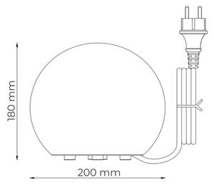 Zuma Line Mc20E - Venkovní lampa GLOBO 1xE27/10W/230V pr. 20 cm IP44