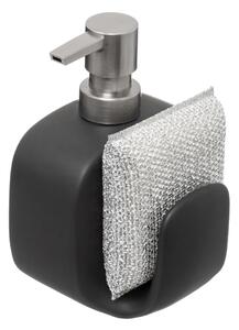 5five Simply Smart Dávkovač mýdla Five, černá/s prvky v barvě nerez, 400 ml