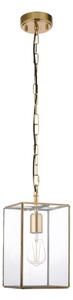 Endon 119142 - Lustr na řetězu HAMMOND 1xE27/10W/230V 17x17 cm mosaz