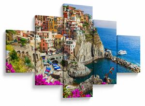 Obraz - Italská vesnička Manarola (125x70 cm)