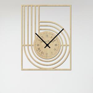 Dřevo života | Nástěnné hodiny RETRO Zvolte barvu dekoru: Javor | Velikost hodin: 31x40 | Barva ručiček: Černé