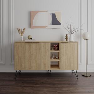 Komoda Houseland CLARA 142 cm dub pírodní