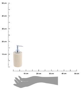 Dávkovač mýdla Porzio, písková/s chromovými prvky, 310 ml