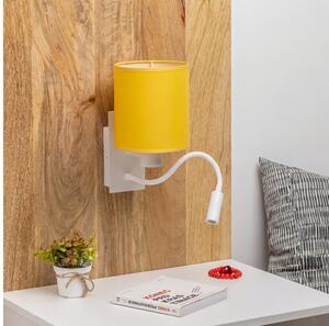 Brilagi -LED Flexibilní nástěnná lampa NUBILA 1xE27/25W/230V + LED/3W bílá/žlutá