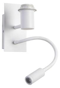 Brilagi -LED Flexibilní nást. lampa NUBILA 1xE27/25W/230V + LED/3W bílá/sv. šedá