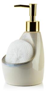 Mondex Dávkovač mýdla Armina, béžová/se zlatými prvky, 400 ml