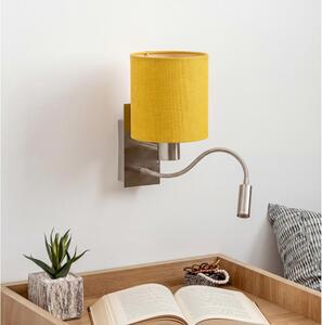 Brilagi - LED Flexibilní nástěnná lampa NUBILA 1xE27/25W/230V+LED/3W chrom/žlutá