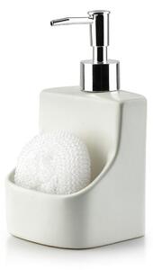 Mondex Dávkovač mýdla Armina, bílá/s chromovými prvky, 450 ml