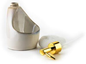 Dávkovač mýdla Armina, béžová/se zlatými prvky, 400 ml