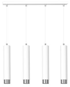 Závěsné svítidlo KIBO 4 – bílé / chromové, 4× GU10, šířka 60 cm