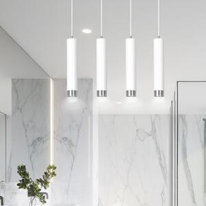Závěsné svítidlo KIBO 4 – bílé / chromové, 4× GU10, šířka 60 cm