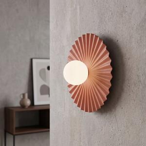 Nástěnné svítidlo UMBRA K1 L – korálové, bílé sklo, 1× G9, šířka 35 cm