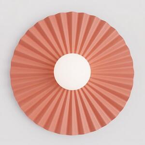 Nástěnné svítidlo UMBRA K1 L – korálové, bílé sklo, 1× G9, šířka 35 cm