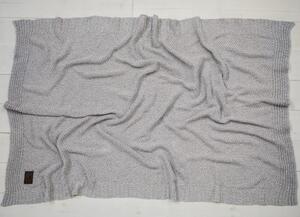 Pletená bambusová deka pro miminko BAMBOO - Černobílá