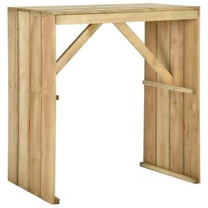Barový stůl 100 x 60 x 110 cm impregnovaná borovice 318416
