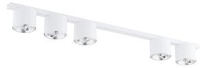 Stropní svítidlo NANO 5 – bílé, 5× GU10 AR111, šířka 116 cm