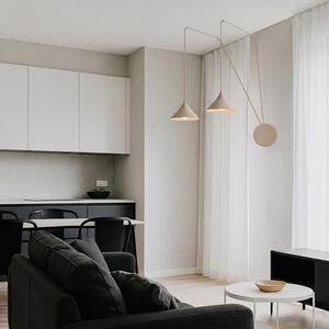 Závěsné svítidlo ABRAMO 2 – moka, 2× E27, šířka 400 cm
