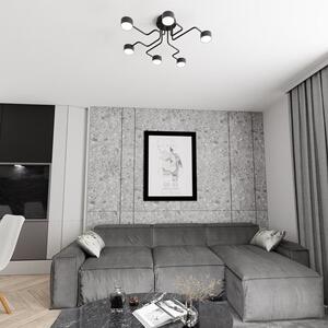 Stropní svítidlo KURAGE 6 – černé, 6× GX53, šířka 60 cm