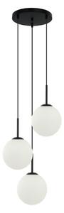 ITALUX PND-5578-3S-BK Deore závěsné svítidlo 3xE27 D400mm černá, bílá