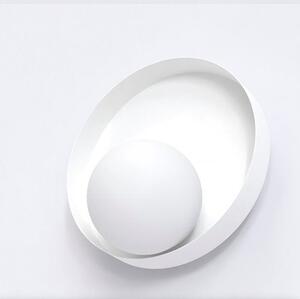 Nástěnné svítidlo KIDO K1 – celobílé, sklo, 1× G9, šířka 20 cm