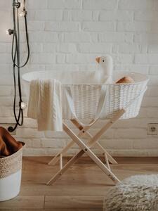 Ahojbaby Mojžíšův košík pro miminko Paper Dream white + matrace Airdream