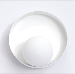 Nástěnné svítidlo KIDO K1 – celobílé, sklo, 1× G9, šířka 20 cm