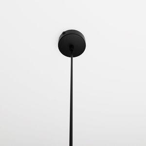 Závěsné svítidlo COSMO 1 – černé, grafitové sklo, 1× E14, šířka 12 cm