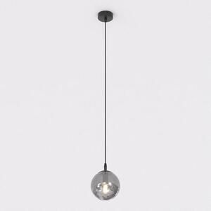 Závěsné svítidlo COSMO 1 – černé, grafitové sklo, 1× E14, šířka 12 cm