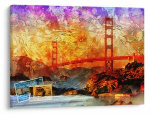 Obraz - Golden Gate, San Francisco, Kalifornie (70x50 cm)