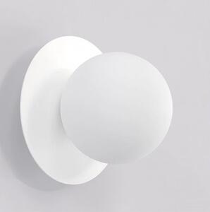 Nástěnné svítidlo AMERICANA K1 – celobílé, sklo, 1× G9, šířka 14 cm
