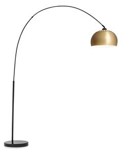Besoa Amara, oblouková lampa, pozlacené stínidlo, mramorový podstavec, E27, síťový kabel: 2 m, zlatá