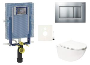 Cenově zvýhodněný závěsný WC set Geberit k zazdění + WC SAT Infinitio SIKOGEZINFS30